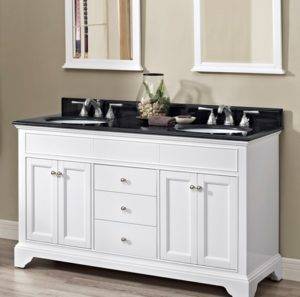 1502v6021d 300x297 - 60" Fairmont Designs Framingham Double Sink Vanity