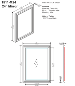 1511 m24s 1 262x300 - 24" Fairmont Designs Charlottesville Vanity