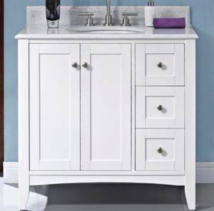 1512v36r 300x297 - 36" Fairmont Designs Shaker Americana  Vanity