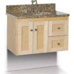 Strasser Woodenworks 30" SoDo Wall Mount Vanity, 4 Door Styles, 15 Finishes