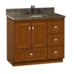 Strasser Woodenworks 36" Montlake Vanity, 7 Door Styles, 15 Finishes