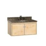 Strasser Woodenworks 36" SoDo Wall Mount Vanity, 4 Door Styles, 15 Finishes