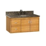 Strasser Woodenworks 36" SoDo Wall Mount Vanity, 4 Door Styles, 15 Finishes