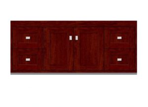 48sodo 300x217 - Strasser Woodenworks 48" SoDo Wall Mount Vanity, 4 Door Styles, 15 Finishes