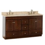 Strasser Woodenworks 60" Montlake Double Sink Vanity, 7 Door Styles, 15 Finishes