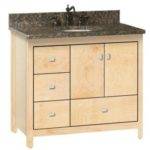 Strasser Woodenworks 36" Alki Essence Vanity, 4 Door Styles, 15 Finishes