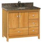 Strasser Woodenworks 36" Alki Essence Vanity, 4 Door Styles, 15 Finishes