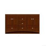 Strasser Woodenworks 60" Ravenna Double Sink Vanity, 7 Door Styles, 15 Finishes