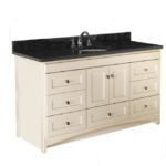 Strasser Woodenworks 60" Ravenna Vanity, 7 Door Styles, 15 Finishes