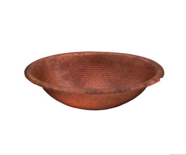 20P 600x499 - 19" x 13.25" Thompson Traders Fired Copper Matisse Sink