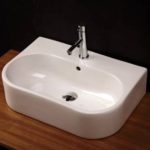 24" Lacava Tre Wall Mount Sink-Opt Shroud 2952
