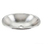19" x 13.25" Thompson Traders Hammered Nickel Matisse Sink