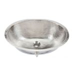 19" x 17.25" Thompson Traders Hammered Nickel Farley Sink