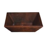 18" x 14" Thompson Traders Diego II Black Copper Sink