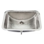 21" x 15.25" Thompson Traders Starr Sink-Hammered Nickel