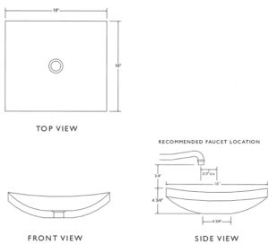 C36S 300x272 - 18" x 16"  Stone Forest Zen Stone Vessel Sink- Avail in 3 colors