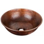 14" Thompson Traders Petit Miro Black Copper Sink