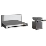 Artos Quarto Wall Mount Tub Filler with Deck Mount Control