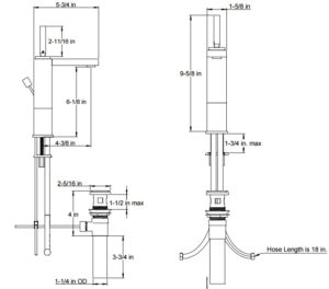 F4019S 300x264 - Artos Milan Semi-Vessel Faucet w/joystick