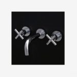 Lacava Cigno Wall Faucet w/Cross Handles